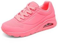 Skechers Damen UNO Stand On Air Sneaker, Coral Durabuck/Mesh, 38 EU