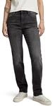 G-STAR RAW Damen Strace Straight Jeans, Schwarz (Worn in Black Moon