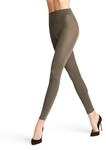 FALKE Damen Leggings Softmerino W Le Wolle Baumwolle einfarbig 1 St&uuml;ck, Gr&uuml;n