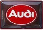 Nostalgic-Art Retro Blechschild, 20 x 30 cm, Audi &ndash; Logo Red Shine &ndash;
