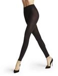 FALKE Damen Leggings Softmerino W Le Wolle Baumwolle einfarbig 1 St&uuml;ck, Schwarz