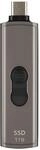 Transcened ESD330C 1TB USB 10Gbps, Type C, Dunkelgraubraun, bis zu 1,050 MB/s,