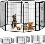Relaxdays Welpenauslauf, kleine Hunde, Welpen, Kleintiere, f&uuml;r Innen, stabil,