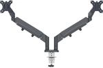 Leitz Ergo platzsparender Doppel-Monitor-Arm, IGR- & T&Uuml;V-gepr&uuml;ft, Monitor-Halterung