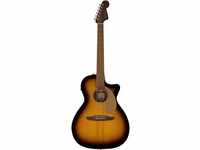 Fender Newporter Player Acoustic Guitar, Walnut Fingerboard, Gold Pickguard,...