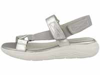 Geox D SPHERICA EC5W Sandal, LT Grey/Silver, 36 EU