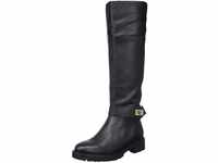 Geox D HOARA Knee High Boot, Black, 39 EU