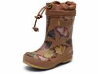 bisgaard Unisex Kinder termo Rain Boot, Camel Flowers, 27 EU