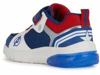 Geox J CIBERDRON Boy B Sneaker, Blue/RED, 32 EU