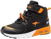 KangaROOS Jungen Kx-hydro Sneaker, Jet Black Neon Orange, 28 EU