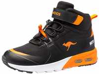 KangaROOS Jungen Kx-hydro Sneaker, Jet Black Neon Orange, 28 EU