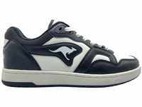 KangaROOS Unisex K-Slam Point Sneaker, Jet Black/White, 38 EU