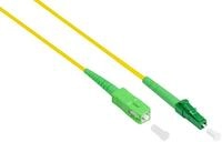 Good Connections OS2 LWL Kabel - Simplex - Stecker LC (APC) an SC (APC) - Singlemode