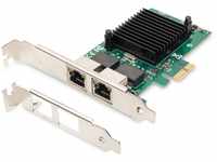 DIGITUS IO-Karte - PCIe - RJ45 Netzwerk-Karte - 2-Port - Gigabit Ethernet - 1...