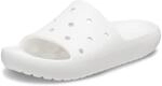 Crocs Unisex Classic Slide V2 Slide, Wei&szlig;, 42/43 EU