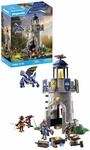 PLAYMOBIL Novelmore 71483 Ritterturm mit Schmied und Drache, spannender Kampf