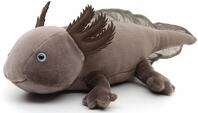 Original Uni-Toys - Axolotl (braun-grau) - 32 cm (L&auml;nge) - Pl&uuml;sch-Wassertier -