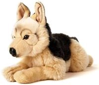 Uni-Toys - Deutscher Sch&auml;ferhund, liegend - 45 cm (L&auml;nge) - Pl&uuml;sch-Hund,...