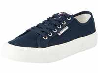 Tommy Jeans Herren Vulcanized Sneaker Schuhe, Blau (Dark Night Navy), 42