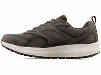 Skechers Herren Go Run Consistent Sneaker, Brown Leather Synthetic Trim, 44 EU