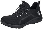 Rieker Damen Sneaker, Schwarz, 38 EU