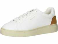 GANT Damen JULICE Sneaker, White/Cognac, 40 EU