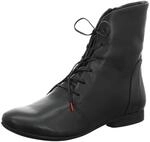 Think! Damen Guad2 Chromfrei Gegerbte Leicht Gef&uuml;tterte Stiefelette, 0020 Schwarz
