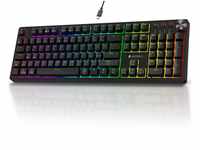 KOORUI Gaming Tastatur, Mechanisch Tastatur Deutsches Layout QWERTZ 104 Tasten...