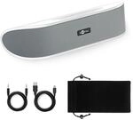 Goobay 95122 Stereo Lautsprecher 6W f&uuml;r TV, PC, Handy, Mac & Laptop USB Soundbar 2x