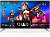 CHIQ 55 Zoll 4K QLED Smart TV, UHD Wide Color Gamut mit HDR,...