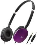 JVC HA-S160M-V - Flats Faltbarer und kompakter Kopfh&ouml;rer in Glossy Trendfarbe, mit