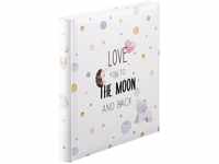 Hama Babyalbum "To The Moon" (Baby-Fotoalbum mit 60 Seiten für Mädchen und...