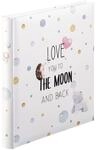 Hama Babyalbum "To The Moon" (Baby-Fotoalbum mit 60 Seiten f&uuml;r M&auml;dchen und Jungen,