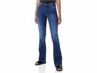 ONLY Damen Onlblush Mid flared Dnm Tai021 Noos Jeans, Dark Blue Denim, L / 32L...