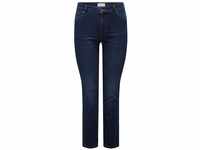 ONLY CARMAKOMA Damen CARAUGUSTA HW DNM BJ61-2 NOOS Straight-Jeans, Dark Blue...
