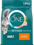 PURINA ONE BIFENSIS Adult Katzenfutter trocken, reich an Huhn, 4er Pack (4 x...