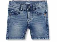 s.Oliver Junior Boy's Jeans Bermuda, Fit Brad, Blue, 128