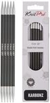 KnitPro Carbonz Strumpfstricknadeln 5-St&uuml;cke, 15 cm L&auml;nge x 4.50 mm St&auml;rke