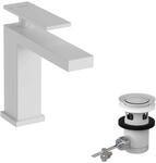 hansgrohe Tecturis E - Waschtischarmatur mit Zugstangen-Ablauf, Wasserhahn Bad mit