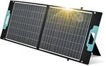 Solarmodul 100W Faltbares Solarpanel Solartasche, Outdoor Solarpanel mit 3