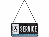 Nostalgic-Art Retro Hängeschild, 10 x 20 cm, Mercedes-Benz – Service –