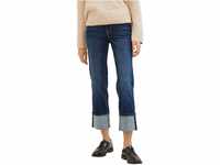 TOM TAILOR Damen Alexa Straight Jeans, 10113 - Clean Mid Stone Blue Denim, 36/28