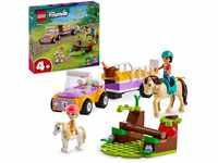 LEGO Friends Pferde- und Pony-Anhänger, Pferde-Spielzeug für Mädchen und...