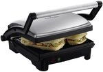 Russell Hobbs Kontaktgrill [3-in-1: Tischgrill - ge&ouml;ffnete Grillplatten | Panini &