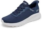 Skechers Herren Hands-Free Slip-In Bobs Squad Chaos Daily Hype Sneaker, Navy Knit, 45