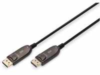 DIGITUS DisplayPort AOC Hybrid-Glasfaserkabel - Displayport 1.4-8k/60Hz -...