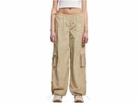 Urban Classics Damen TB6044-Ladies Wide Crinkle Nylon Cargo Pants Hose,...
