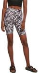 Urban Classics Damen Radlerhose Ladies Soft AOP Cycle Shorts, Farbe blackfading,
