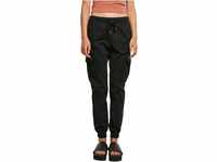 Urban Classics Damen TB3626-Ladies High Waist Cargo Jogging Pants Hose, Black,...