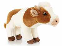 Uni-Toys - Kuh mit muhender Stimme, stehend - 29 cm (Länge) - Plüsch-Rind -